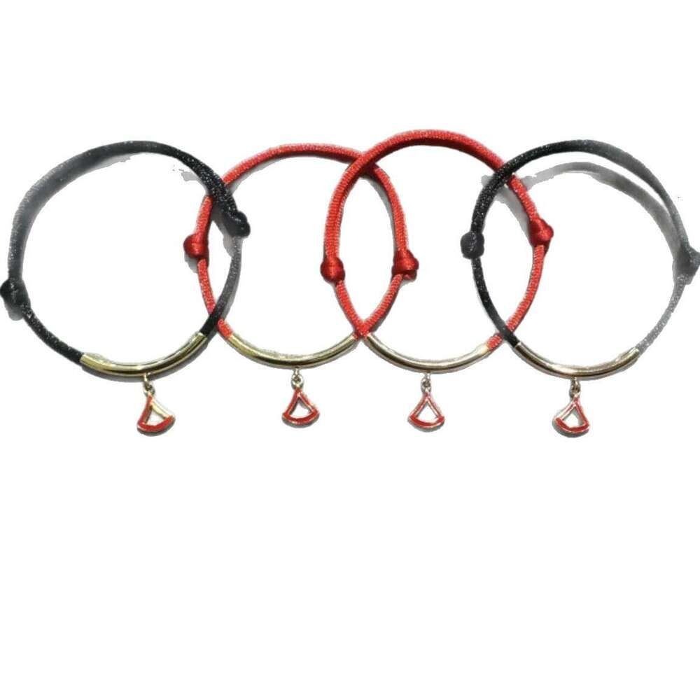 Baojia 25th Anniversary New High Version Zodiac Year Enamel Red Rope Couple Bracelet Hot Sale Factory Direct Sales Live Streaming Dropshipping