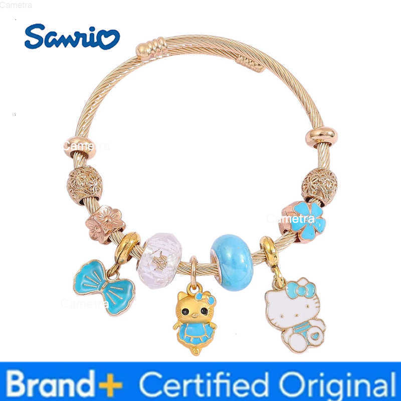 Sanrio Cartoon Glamour Bracelet Cute Hello Kitty Pendant Bracelet Jewelry Girl Gifts H251229