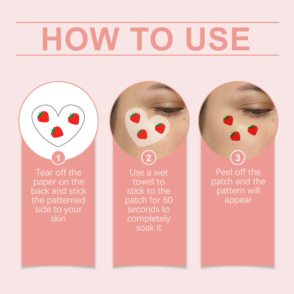 Eelhope Party Eye Makeup Face Decoration Strawberry Stickers