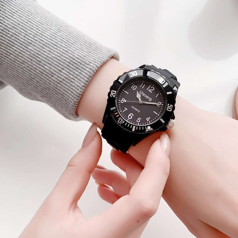 Children's Cute Boys And Girls Elementary Waterproof Shockproof Colorful Jelly Junior High School Ins Niche Watch