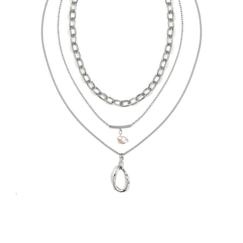 New Internet Celebrity INS Style Baroque Three-Piece Set Multi-Layer Necklace Women's Jewelry