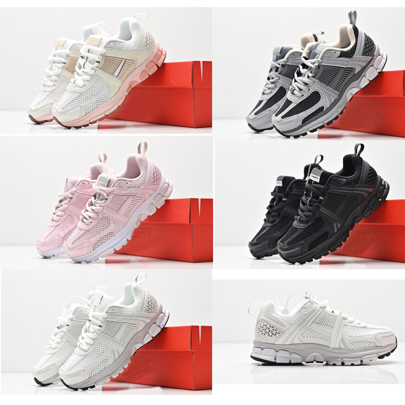 Designer Vomeros Kids Running Shoes Vomero 5 Boys And Girls Sneakers Photon Dust Metallic Pink Roam Silver Gold Thunder Triple Black Teenager Outdoor Flat Trainers