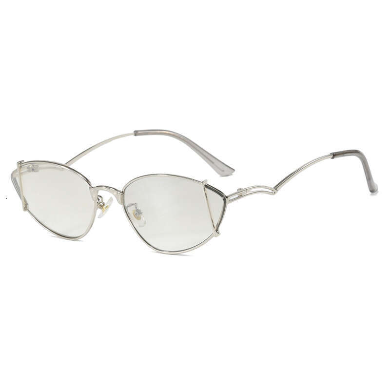 Metal Hollow Cat Eye Xiaohongshu Internet Celebrity Same Style Sunglasses Women Y2K Concave Shape for Photos