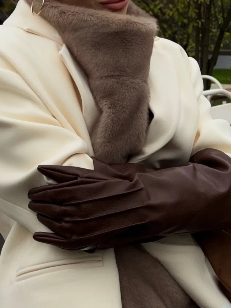 Turtleneck Eco Mink Fur Tank Tops Women Autumn Winter Sleeveless Fluffy Jacket Coat 2026 Fashion Faux Fur Sable Vest Crop Top 251225