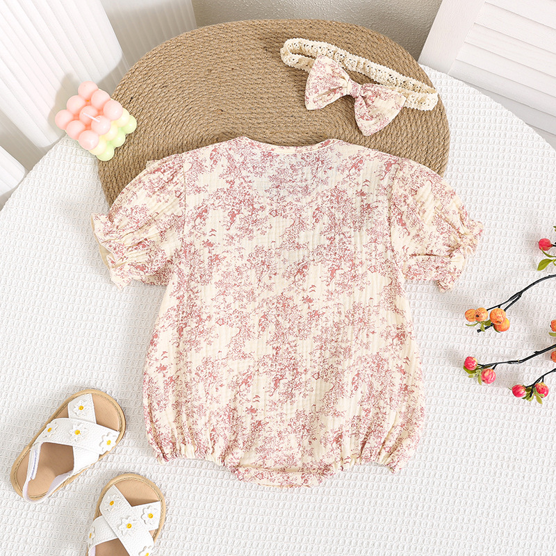 Full Moon Baby Summer Wear Chinese Ink Painting Princess Burp Cloak Newborn Girls Baby Hundred Days Cotton Lightweight Sweater