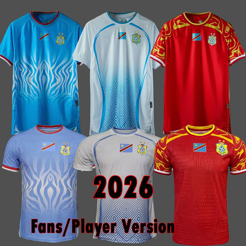 DR Congo 2026 Soccer Jerseys 26 27 congo AFCON football Jersey national team Africa Cup of Nations Football Shirt Fans Player Version SOTELDO SOSA RINCON CORDOVA Kits