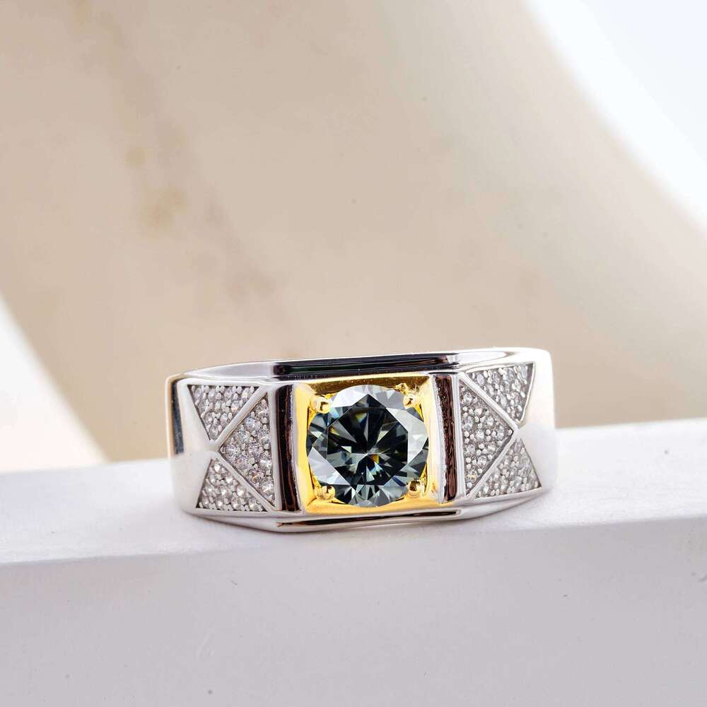 Business temperament GRA luxury ring for charm lady 100% 925 Sterling Silver Moissanite Rings Couple Jewelry With Certificate 47d