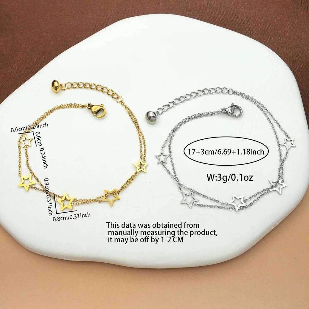Women's Star Charm Bracelet - Perfect Birthday Valentine Gift for Party, Halloween, Back-to-School Jewelry 25H1229