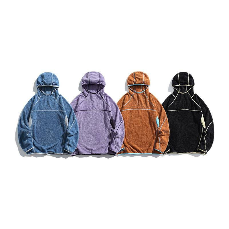 Women's Hoodies Outdoor Winter Fleece Lined Hoodie HUSSA Loose Fit Comfortable Casual Sweatshirt Trendy Design Modal Fabric