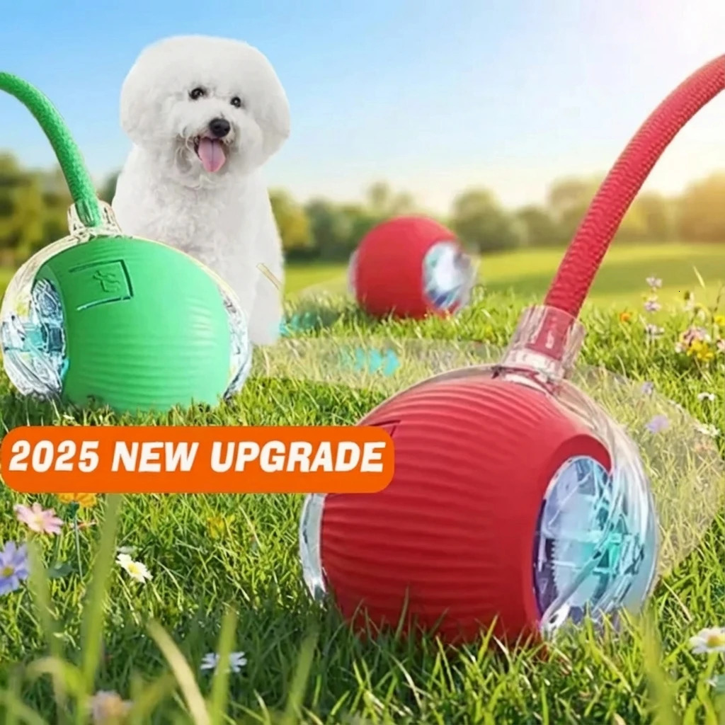 Smart Puppy Interactive Toy Automatic Rolling Dog Ball Rechargeable Intelligent Balls Toy for Dogs Dog Interactive Ball Toy 251225