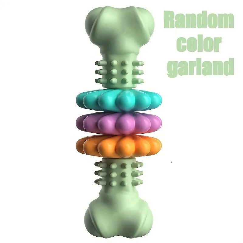 1Pc Indestructible Dog Chew Bone Toy for Aggressive Chewers Teeth Cleaning Training Chew Toy Small Medium Dogs Boredom Relief 251225