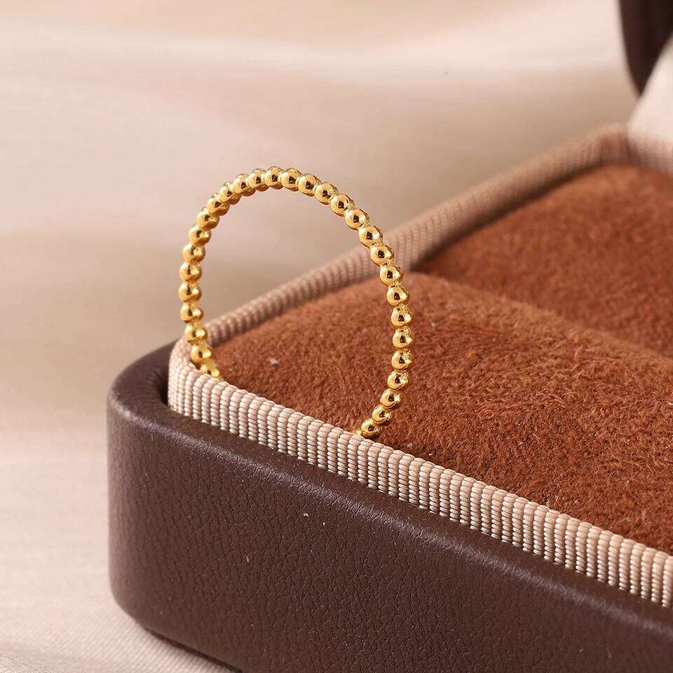 ZAKOL 3Pcs Stainless Steel Stackable Ring Set for Women Flowers Zircon Inlaid Round Bead Multi Layered Finger Rings Jewelry