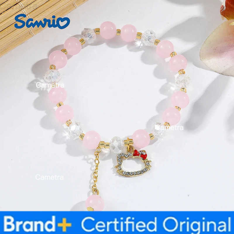Sanrio Hello kitty Y2k Lover Diy Bracelet Anime Cute Kitty Cat Temperament High-grade Hand Jewelry To Give Girlfriend Gift H251229