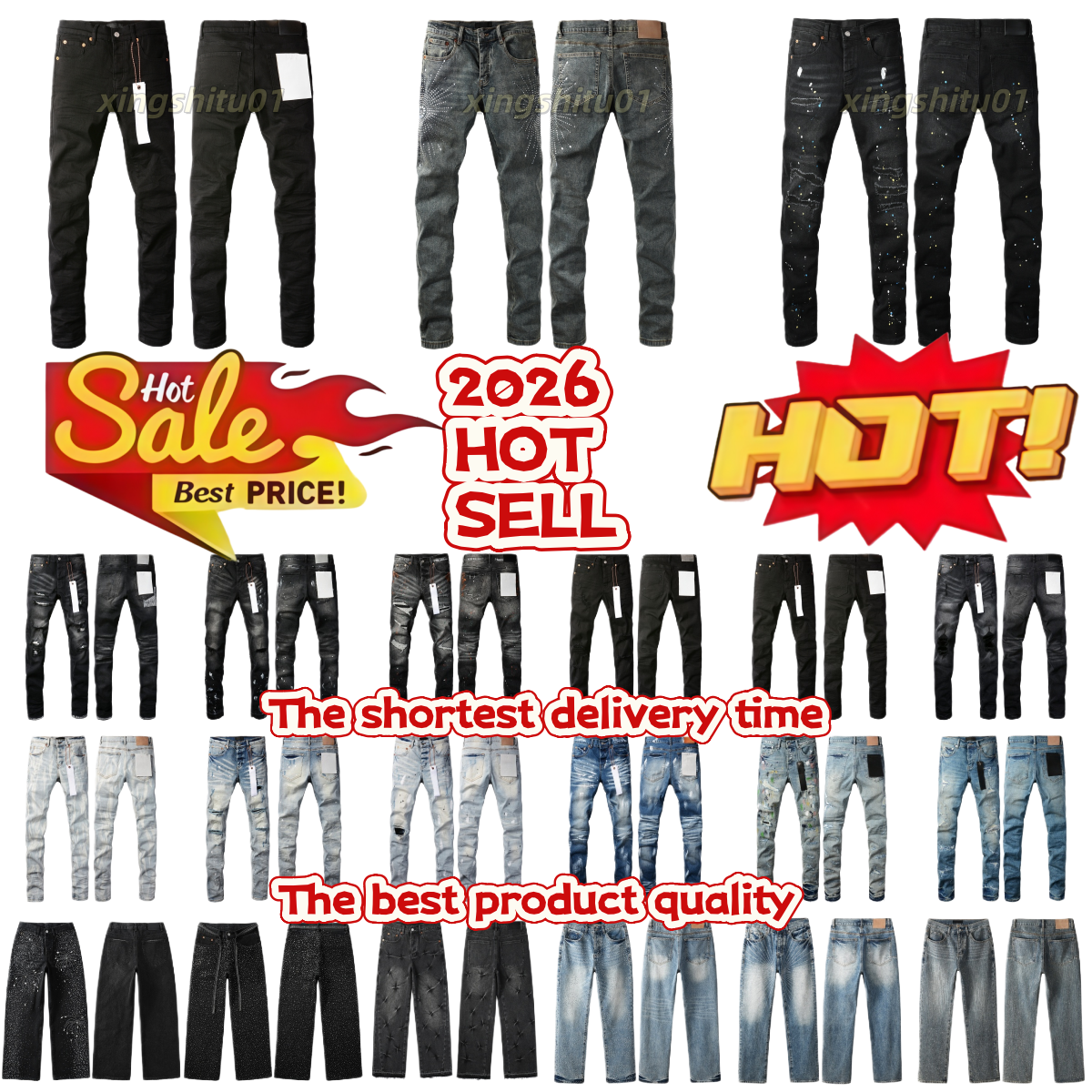 designer new purplejeans Ksubi Jeans denim Trousers skinny mens true jeans High-end Quality Straight Design Retro Shinny Casual hold amirirjeans jeans