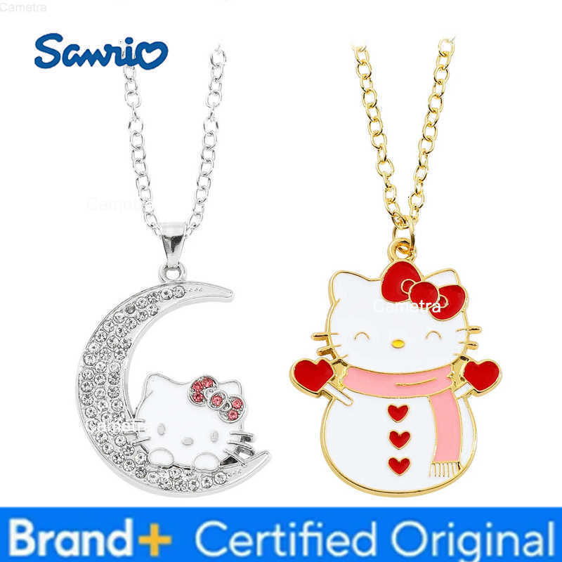 Sanrio Hello Kitty Cat Pendant Necklace Moon Sparkling Necklace Kitty Cat Jewelry H251229