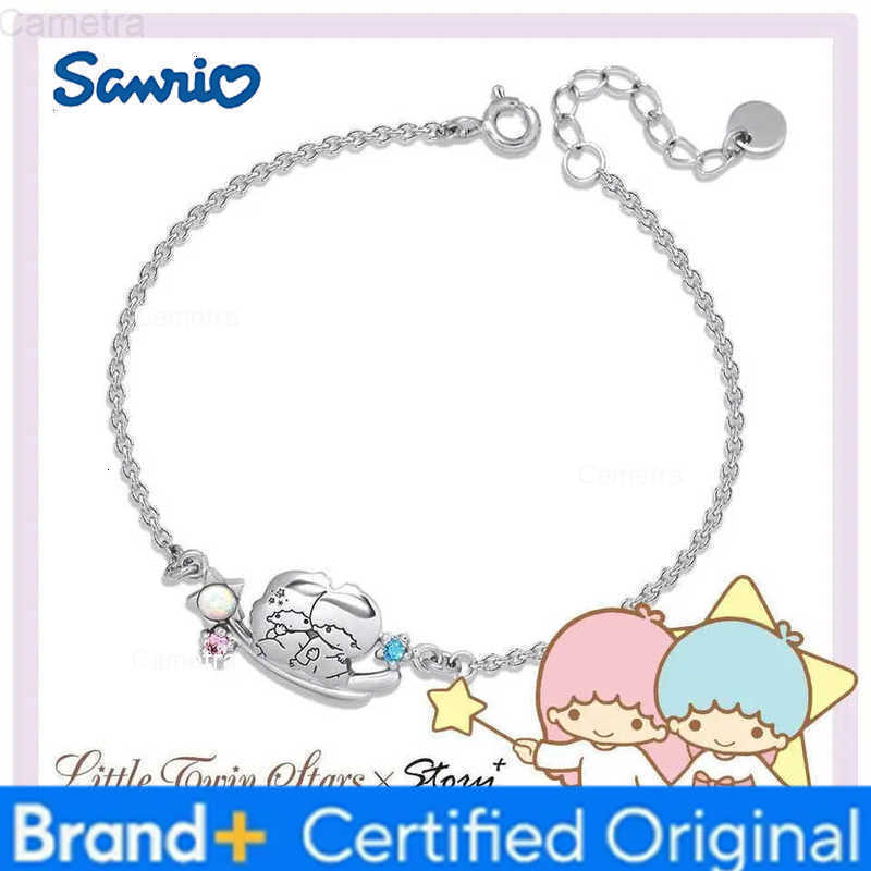 Sanrio Anime Little Twin Stars Kiki Lala Meteor ing Metal Bracelet Wrist Accessories Kawaii Decoration for Children Gifts H251229