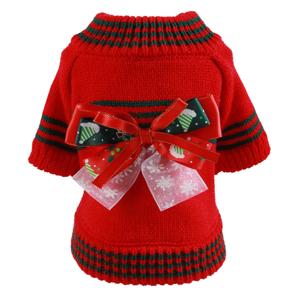Knitted Cat Dog Sweater Autumn Winter Warm Costumes Apparels Coats Pet Products 251219
