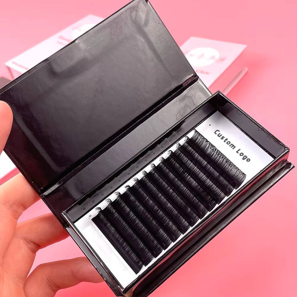Fadvan Cc d Dd l lb Lc Ld Individual Eyelash Private Label Cashmere Classic Lash Extensions Trays 015 Russian Eyelash Extensions