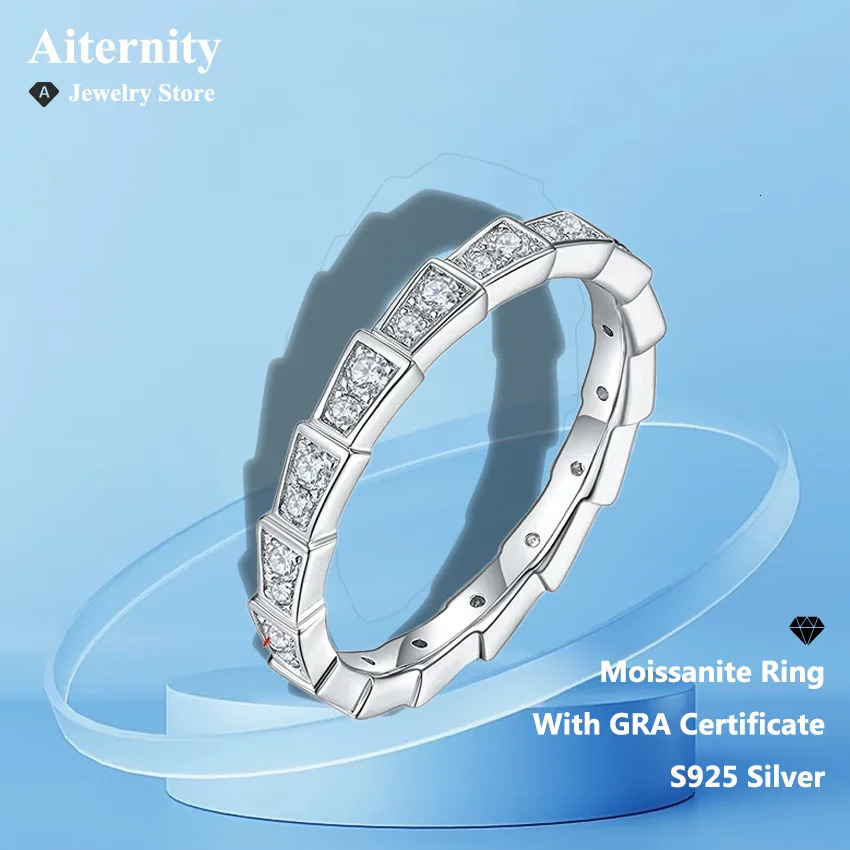 D Color Ring 925 Sterling Sliver With GRA Certificate Band Wedding Engagement Rings For Women 251225