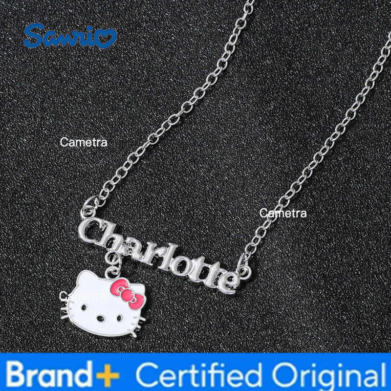 Sanrio Hello Kitty Letter Pendant Necklace - Cartoon Charm Pendant for Birthdays Gifts H251229
