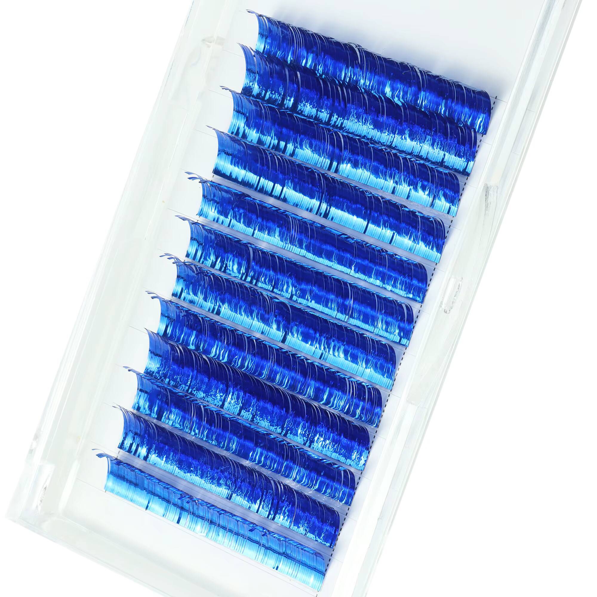 New Tinsel Color Lash Extension Holographic Tinsel Lash Colorful Sparkle Lashes Metallic Lashes