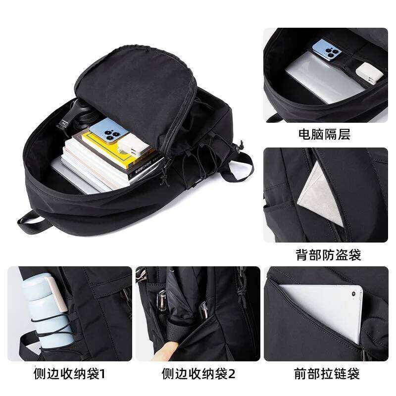 Men S Backpack Oxford Waterproof Inch Laptop Unisex Casual Mochila Sports Travel Zipper Lightweight Rucksacks JINXIANGGUO