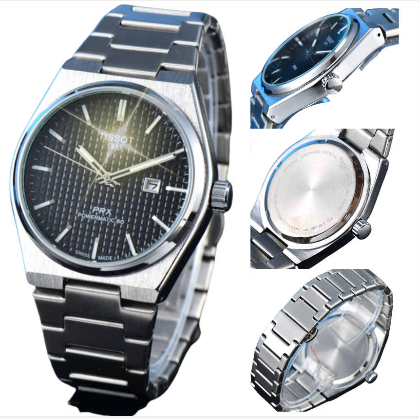 2026 HOT TOP brand Top Mens 1853Tissity watch designer luxury quartz movement watches high qualit strap sapphire Orologio PRX POWERMATIC 80 Wristwatches 3105