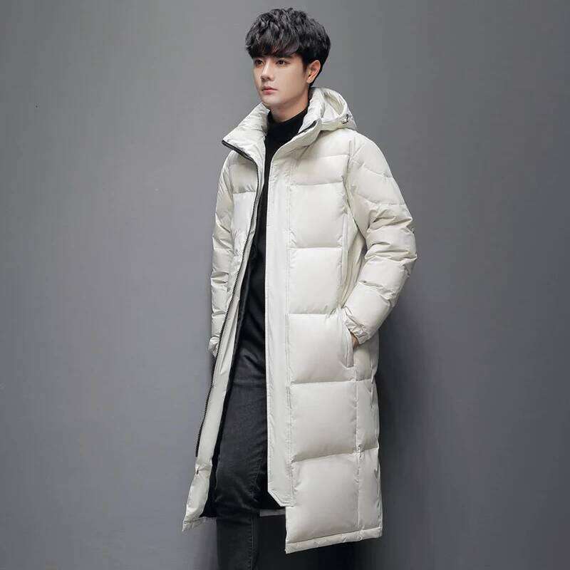 2026 Couple Outdoor Mountaineering Camping Fashion Long Style Feather Windproof Breathable Warm Versatile Down Jacket