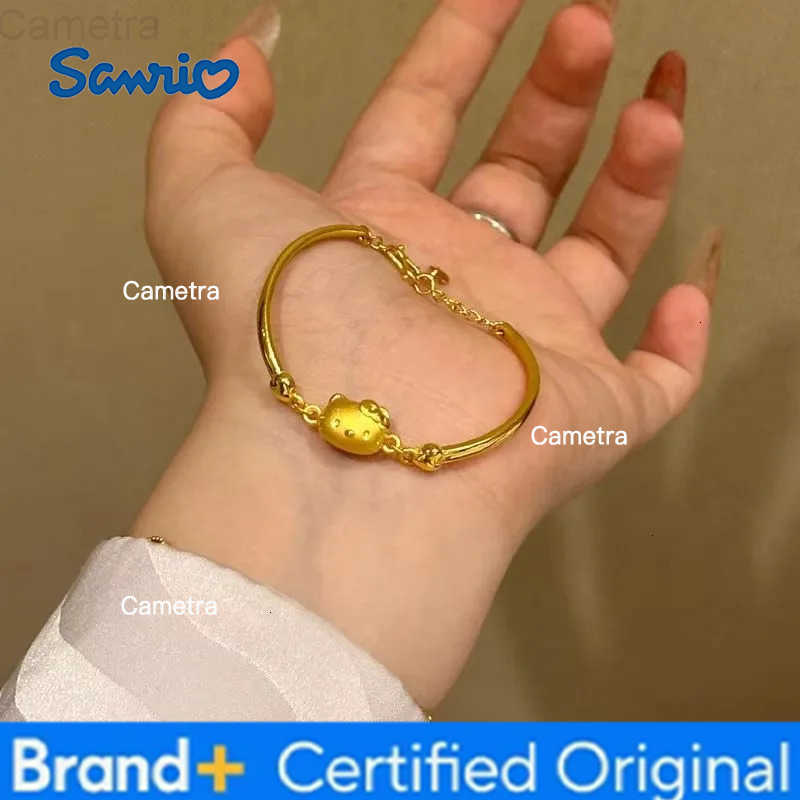 Sanrio 2025 New Bracelet Kawaii Hello Kitty Cartoon Anime Cute Jewelry Wrist Accessories Girlfriend for Girl Birthday Gifts Toys H251229