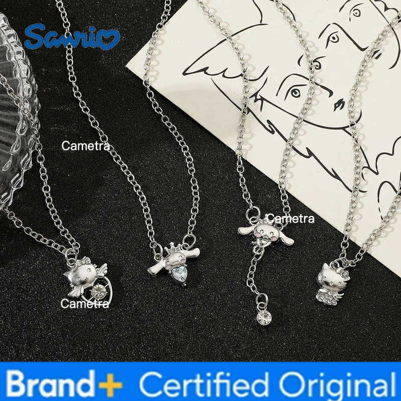 Sanrio kawaii Series Necklace Cute Cartoon Cinnamoroll Hello Kitty Necklace for Girls Birthday Party Jewelry Accessories Gifts H2512291
