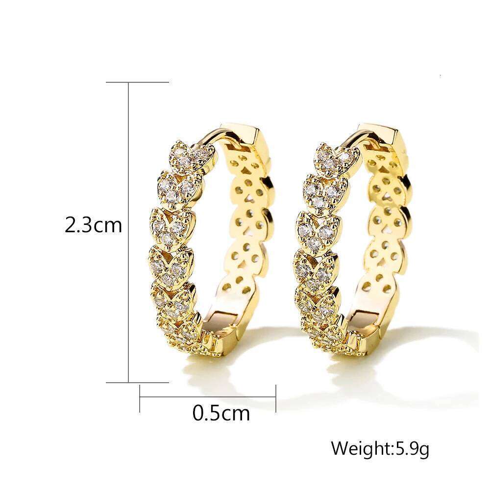ZAKOL Elegant Micro Paved Zircon Big Hoop Earring for Women Luxury Bridal Wedding Engagement Party Jewelry