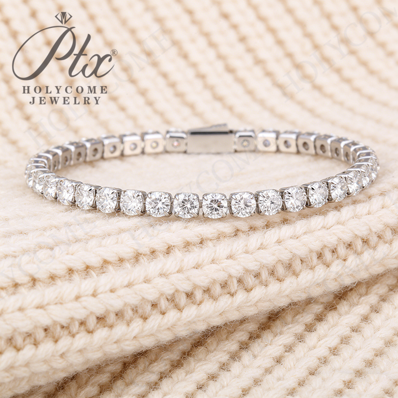 New Fashion 4mm 5mm Stainless Steel Waterproof Jewelry Minimalism Embed Zircon 6-24inch Charm Chain Hip Hop Tennis Bracelets For Women