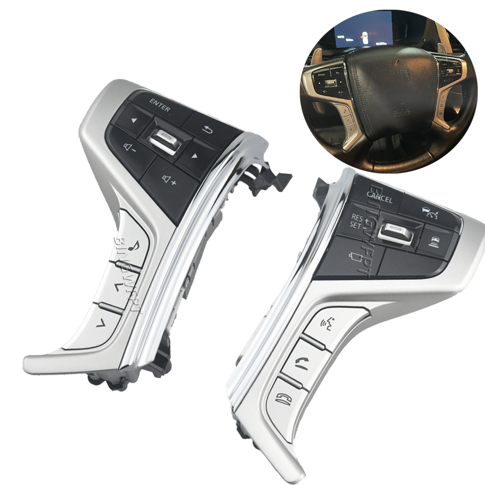 Steering Wheel Button Switch Cruise Control Switch For Mitsubishi Outlander PAJERO SPORT 2015-2022 Triton L200 2015 Delica L200