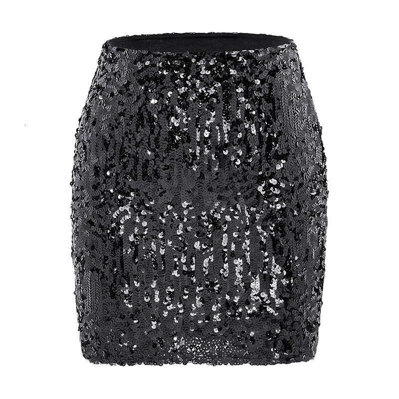 Women's Versatile Mini Skirt Slim Fit Skirt for Party Casual Outfits New Style Costume Sexy Sequin Half Skirt