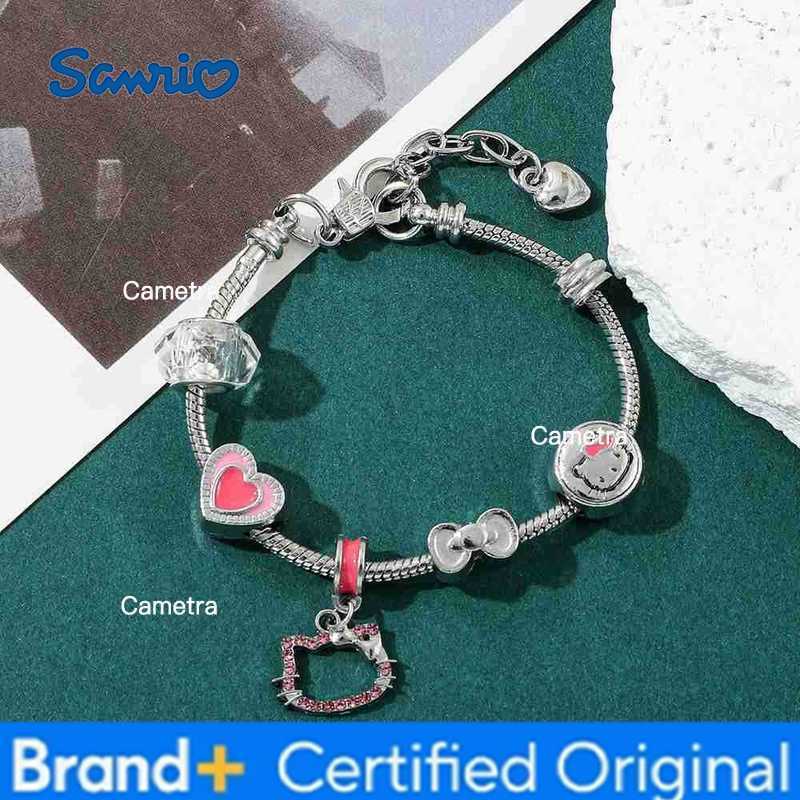 Sanrio Hello Kitty Bracelet Charm - Cute Cartoon Kitty Cat Figure DIY Jewelry Accessory for Friends Birthday Kawaii Gift H251229