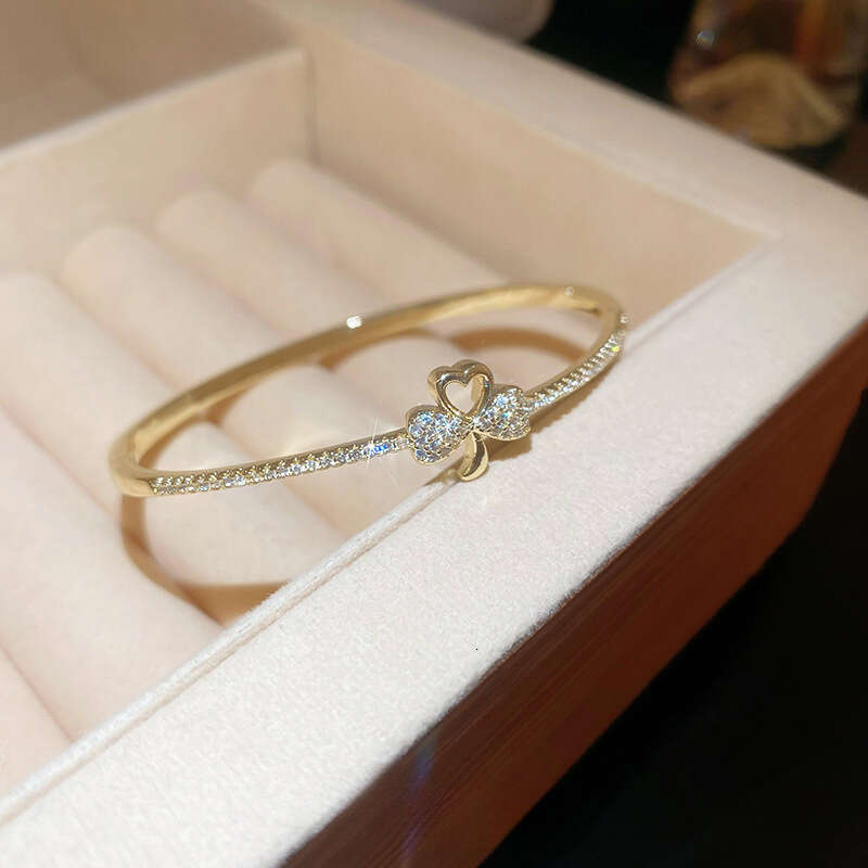 H-Letter Bracelet Bracelet Luxe Diamond-Studded Open Bangle New Luxury Jewelry Collection