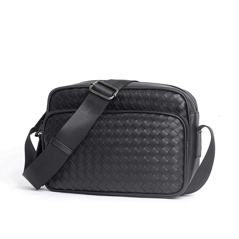 Korean Style Horizontal Shoulder Couple Crossbody Woven Small Square Back Trendy Brand Men S Bag High Quality Luxury Bag