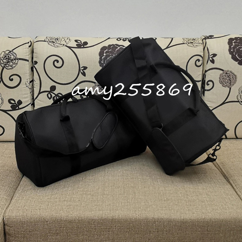 48x21X25CM Fashion storage bags women quilted large size black canvas sport storage case beach tote duffle trave bag