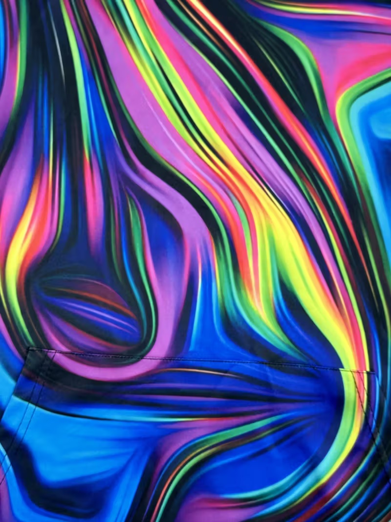 Streetwear Men's Hoodie Vibrant Fluid Wave All-Over Print 3D Graphic Unique Oversized Hip-Hop Hoodie