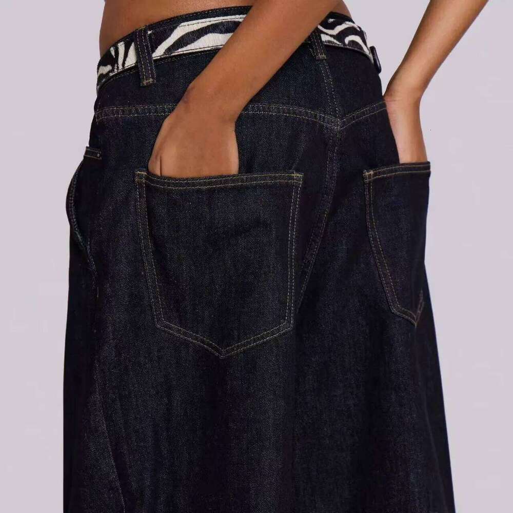 American Vintage Letter Print Jeans Women's Black Gothic Y2k Loose Denim Pants Fashion Hip Hop Wide Leg Casual Streetwear