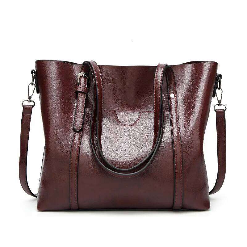 Women's Genuine Leather Tote Bag, Waterproof Multi Purpose Casual Shopping Outings Work Handbag Women Shoulder Crossbody Bags