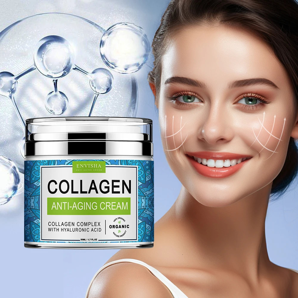ENVISHA Face Cream Collagen Hyaluronic Acid Skin Care Anti- Moisturizing Anti-Aging Night Shrink Pores Smooth 251222