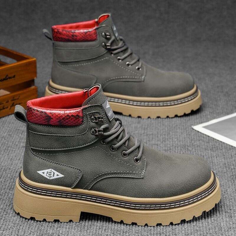 2025 New Martin British Style Non-Slip Thick Sole Versatile Workwear Retro Casual Yellow Boots Internet Celebrity Hot Sale Large Size