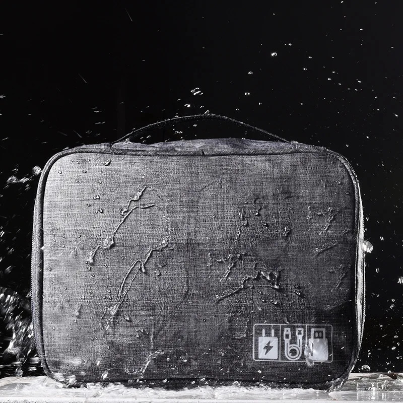 Storage Bag Organizer Waterproof Case Cable USB Gadgets Tech Pouch Digital Portable Travel Small Carrying Case 251224