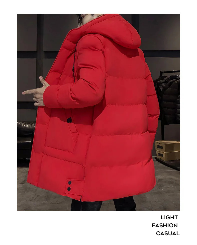 Winter Mens Hooded Long Cotton Jacket Thickened Warm Parka Plus Sizes M8XL 251226
