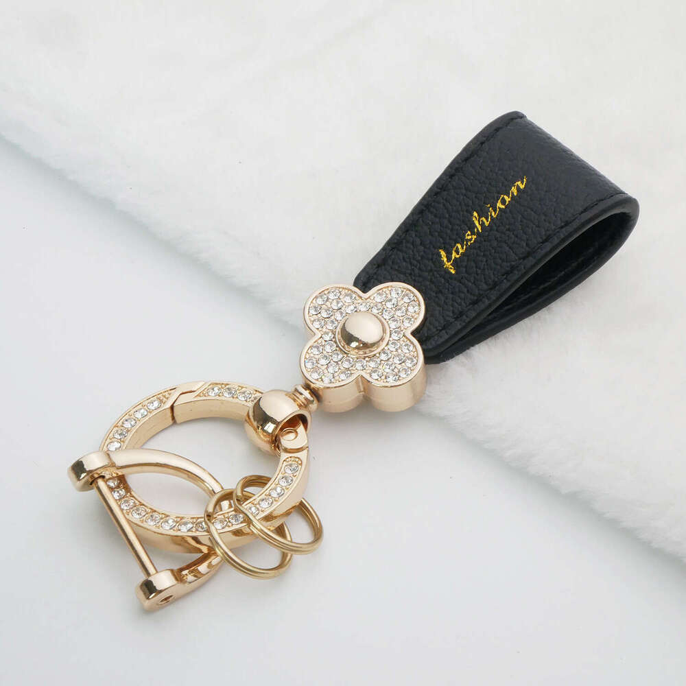 Women's Keychain Ornament Hanging Chain metal keyring key wallet Hot Sale New Accessories Pearl Bow Pendant Jewelry Earphone Case orange