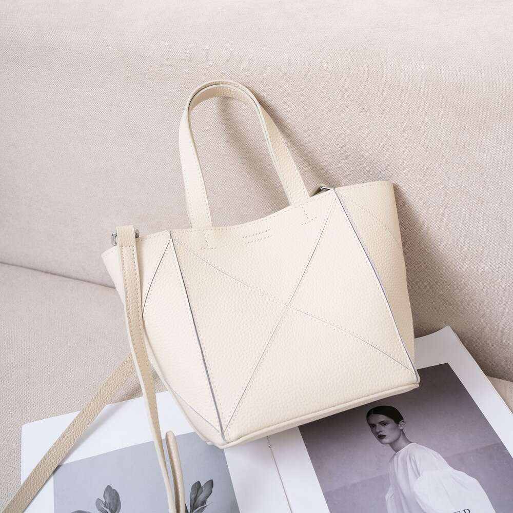 Luxury Shoulder Bags Totes Hobo Cross Border Fashion Handheld Genuine Leather Women S TOGO Top Layer Cowhide Basket Casual Mother Daughter Crossbody B