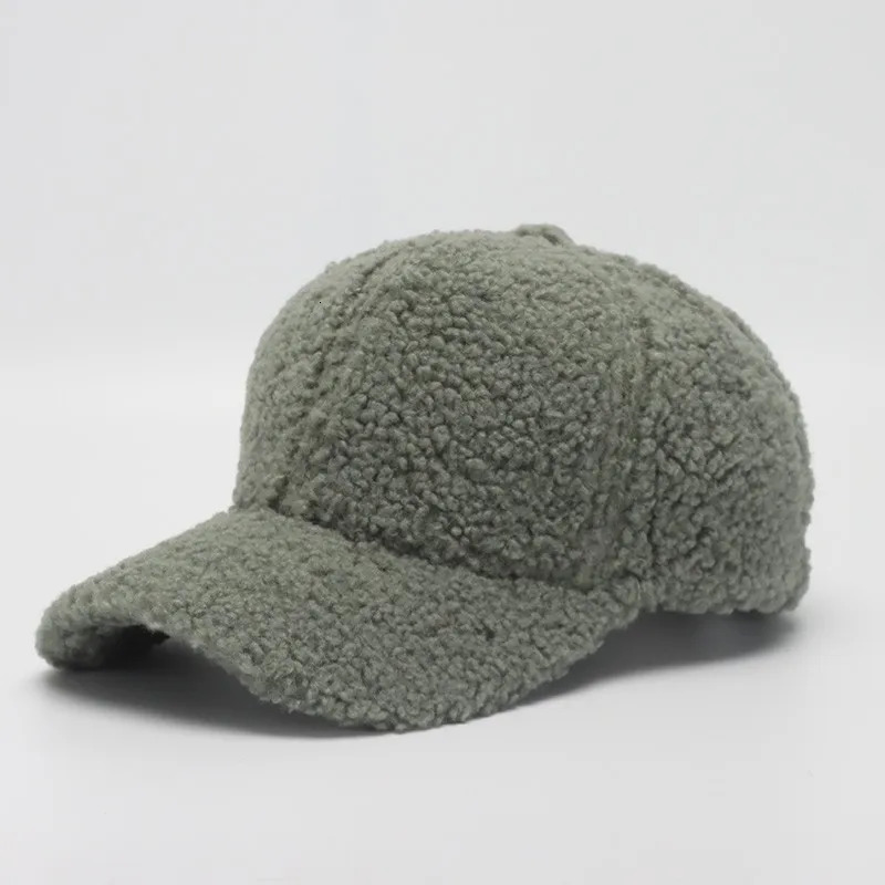 Winter Hats For Women Faux Fur Baseball Cap Female Outdoor Sunshade Keep Warm Solid Color Gorras Casquette Cap Men Casual 251225