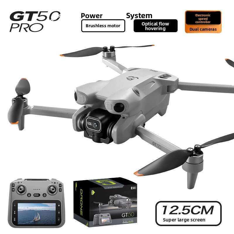 GT50 Remote Control Large Screen HD Aerial Photography Brushless Obstacle Avoidance Quadcopter Toy Aircraft Drone Kuhangxin