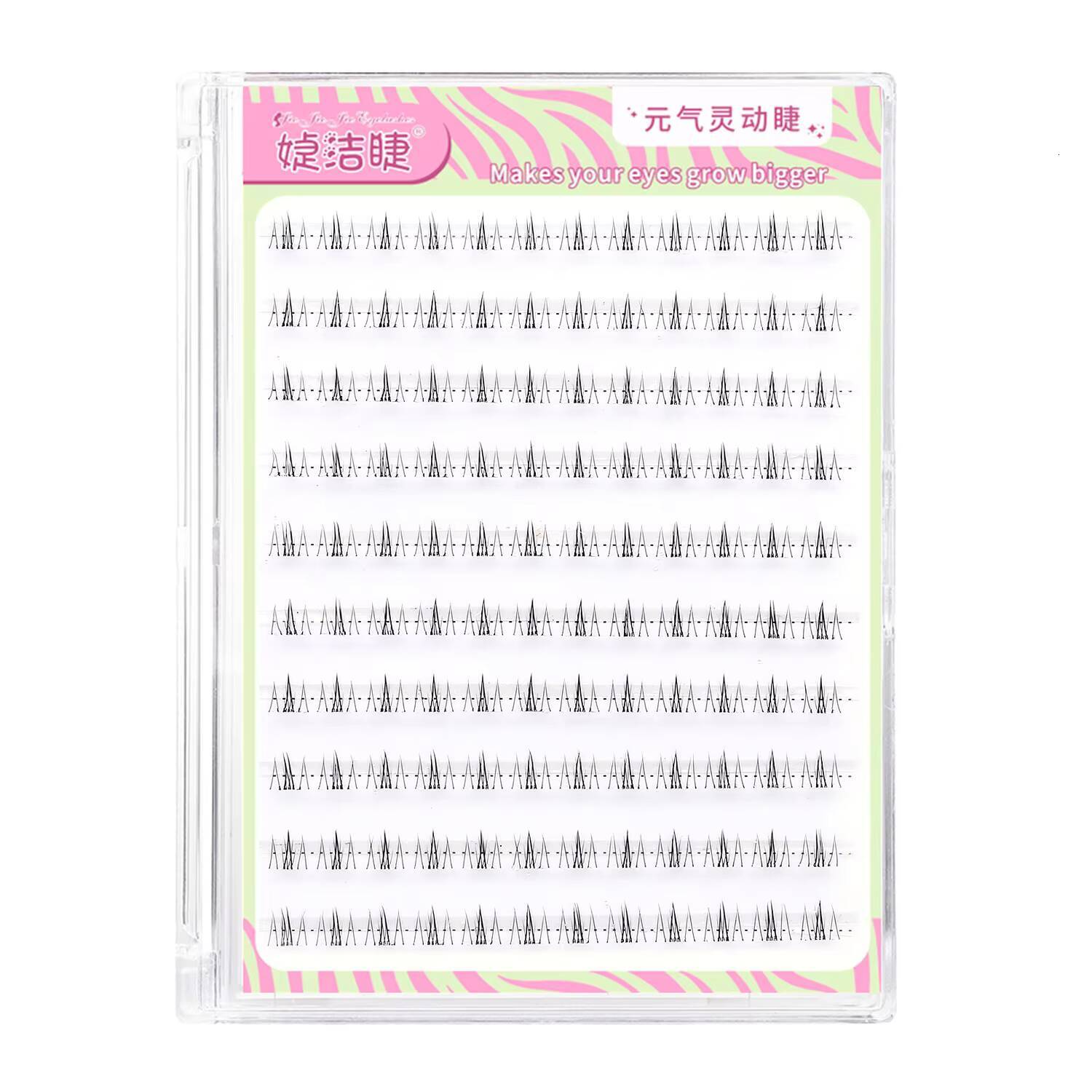 3D Three Step No Glue Eyelashes Cluster Lash Set Graduated Lengths Natural Volume Easy Application